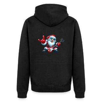 santa rock 5 - Veste à capuche bio Premium Unisexe - noir - Dos - Nico (187cm)