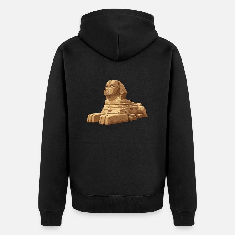 Sphinx de Gizeh - Veste à capuche bio Premium Unisexe - noir