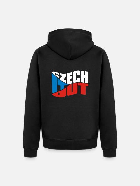 chech - Unisex Premium Bio Zip Hoodie - Schwarz