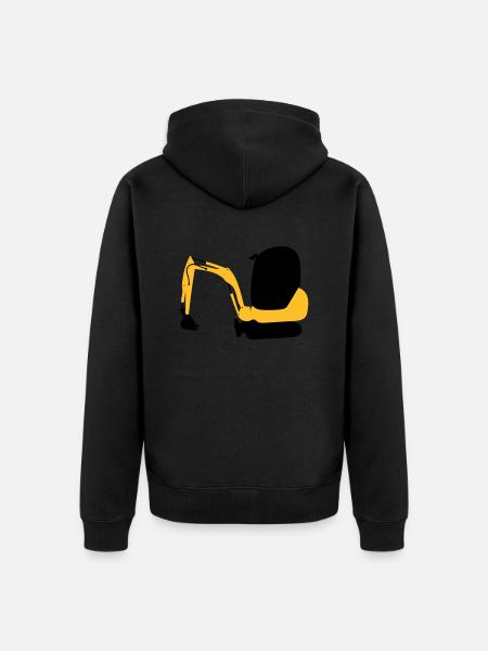 Bagger - Unisex Premium Bio Zip Hoodie - Schwarz