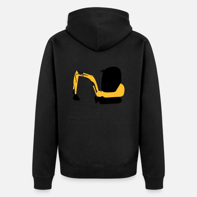 pelleteuse - Veste à capuche bio Premium Unisexe - noir