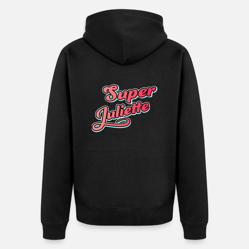 Super Juliette - Veste à capuche bio Premium Unisexe - noir