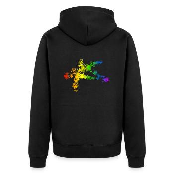 Pentagram Satan Devil gothic goth Occult Witch 2 - Unisex Premium Organic Zip Hoodie - black - Back - Nico (187cm)