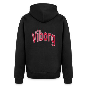 Viborg - Veste à capuche bio Premium Unisexe - noir - Dos - Nico (187cm)
