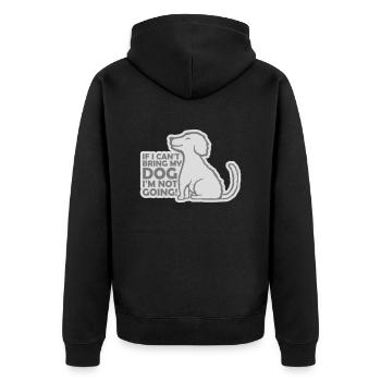 Citation Apportez mon chien - Veste à capuche bio Premium Unisexe - noir - Dos - Nico (187cm)