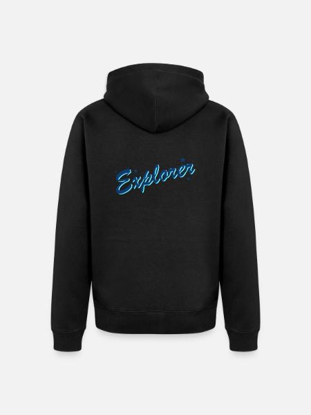 Explorer - Veste à capuche bio Premium Unisexe - noir