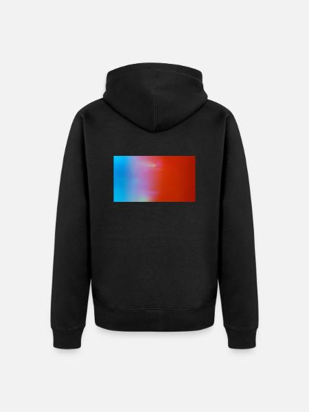 Flag 128 - Unisex Premium Bio Zip Hoodie - Schwarz