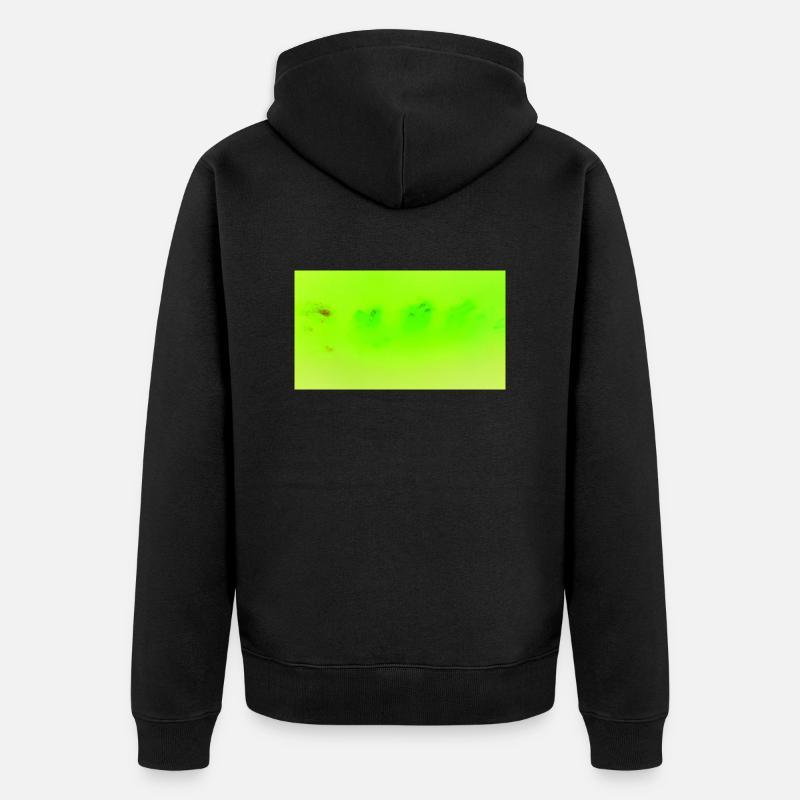 Vert fluo 15 - Veste à capuche bio Premium Unisexe - noir
