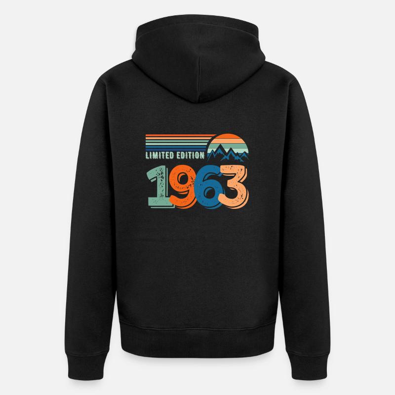 Limited edition 1963 - Veste à capuche bio Premium Unisexe - noir