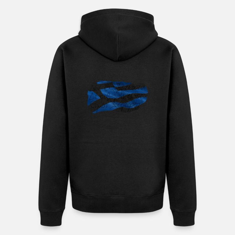 ich bin frei - Unisex Premium Bio Zip Hoodie - Schwarz