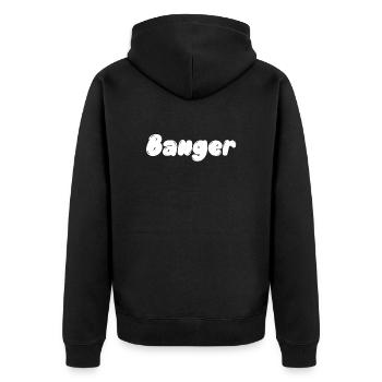 Le Banger c'est toi, Banger Vibe, Énergie et Style - Veste à capuche bio Premium Unisexe - noir - Dos - Nico (187cm)