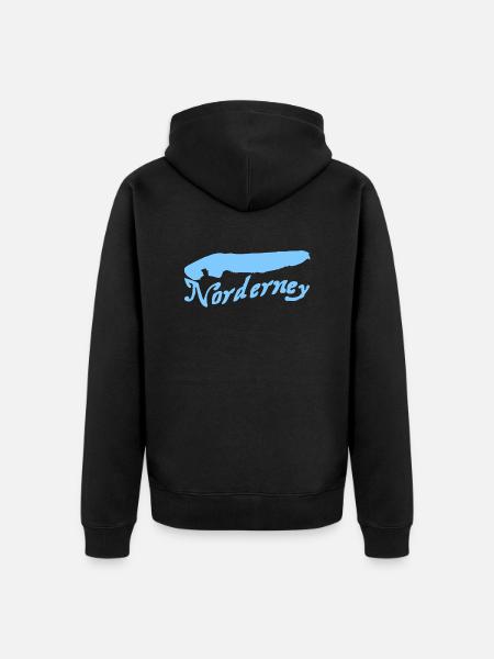 Norderney Tattoo - Unisex Premium Organic Zip Hoodie - black