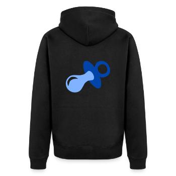 Bébé - Sucette - Veste à capuche bio Premium Unisexe - noir - Dos - Nico (187cm)