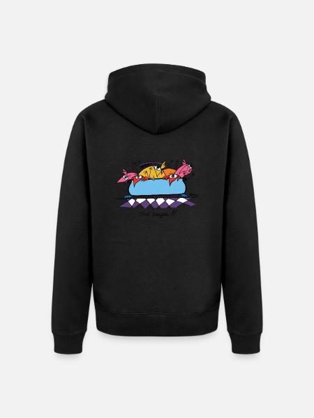 Tout baigne !! - Veste à capuche bio Premium Unisexe - noir