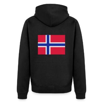 Norway - Veste à capuche bio Premium Unisexe - noir - Dos - Nico (187cm)