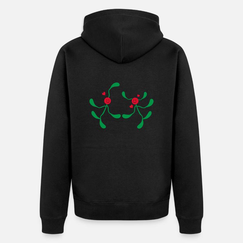 Paires de gui - Veste à capuche bio Premium Unisexe - noir