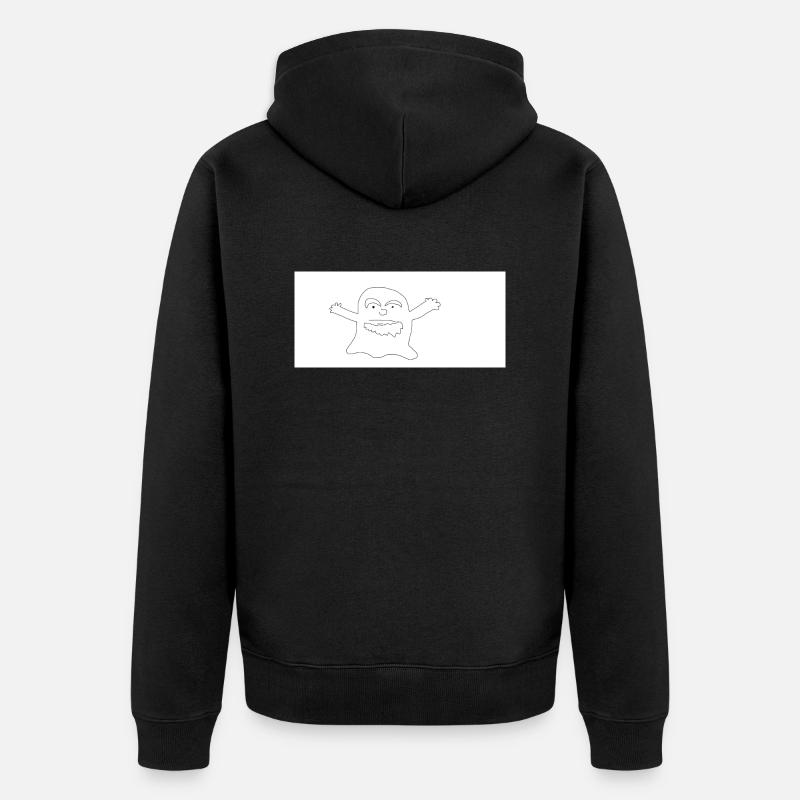 Fantôme vieux - Veste à capuche bio Premium Unisexe - noir