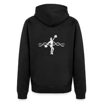 Cheerleader Girls Cheerleading Cheerleader - Unisex Premium Organic Zip Hoodie - black - Back - Nico (187cm)