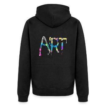 Graffiti style Splash hip hop couleurs peintre couleur - Veste à capuche bio Premium Unisexe - noir - Dos - Nico (187cm)