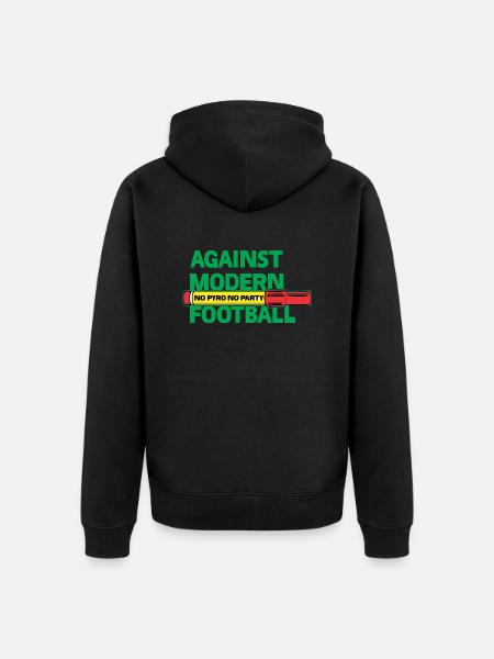 Against Modern Football No Pyro No Party - Ekologisk premiumluvjack unisex - svart