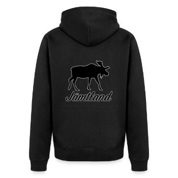 Jämtland Orignal Sverige Nord de la Suède Suède - Veste à capuche bio Premium Unisexe - noir - Dos - Nico (187cm)
