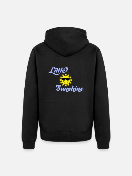 Little Sunshine - Unisex Premium Bio Zip Hoodie - Schwarz