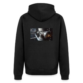 Lost in Space 1 1 - Unisex Premium Organic Zip Hoodie - black - Back - Nico (187cm)