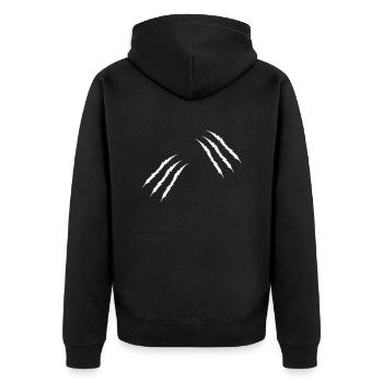 Claws 2 - Unisex Premium Organic Zip Hoodie - black - Back - Nico (187cm)