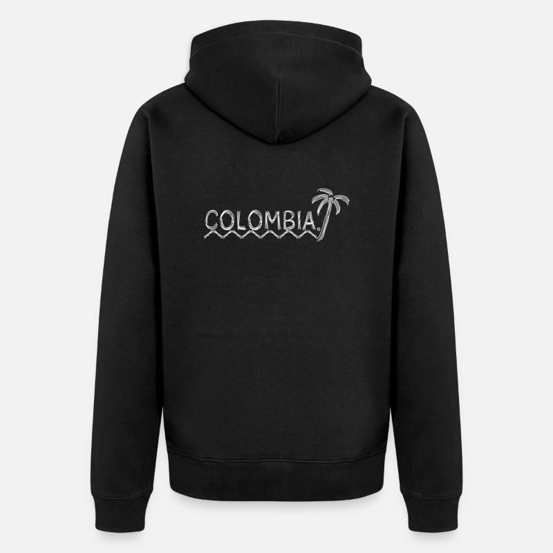 Colombie - Veste à capuche bio Premium Unisexe - noir