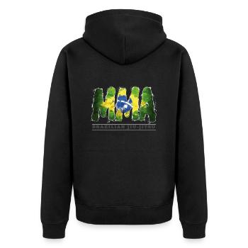 mma brazil - Veste à capuche bio Premium Unisexe - noir - Dos - Nico (187cm)