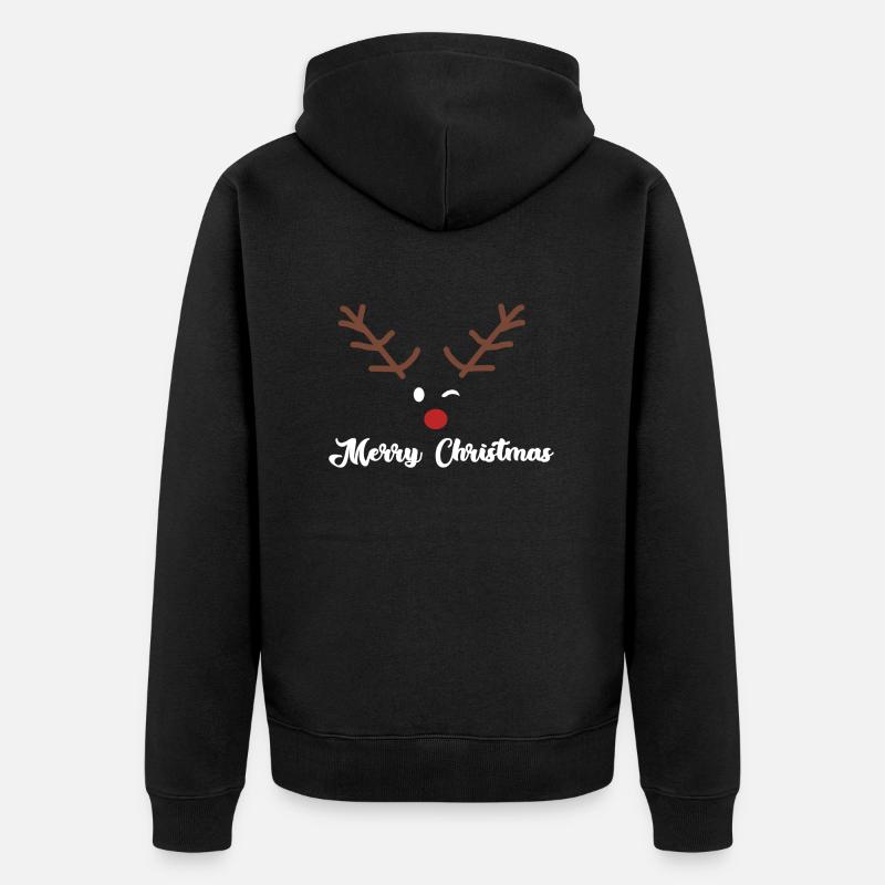 Noël - Veste à capuche bio Premium Unisexe - noir
