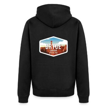 Souvenir-cadeau du parc national de Bryce Canyon - Veste à capuche bio Premium Unisexe - noir - Dos - Nico (187cm)