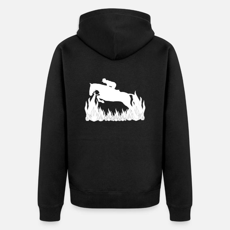 Cheval - Veste à capuche bio Premium Unisexe - noir