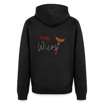 Saucisse supplémentaire - Veste à capuche bio Premium Unisexe - noir - Dos - Nico (187cm)