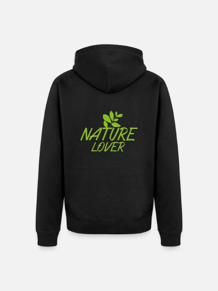Nature Lover - Veste à capuche bio Premium Unisexe - noir