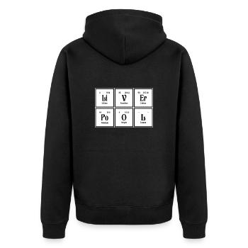 | de Liverpool Tableau périodique des éléments - Veste à capuche bio Premium Unisexe - noir - Dos - Nico (187cm)