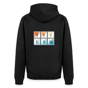 | scientifique Tableau périodique des éléments - Veste à capuche bio Premium Unisexe - noir - Dos - Nico (187cm)