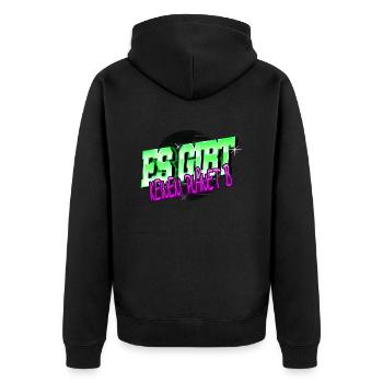 spruch weihnachten witzig veganes essen vegan - Unisex Premium Bio Zip Hoodie - Schwarz - Hinten - Nico (187cm)