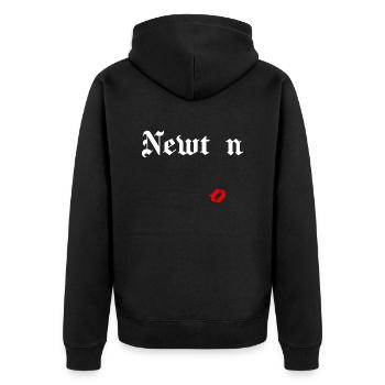 Isaac Newton - Veste à capuche bio Premium Unisexe - noir - Dos - Nico (187cm)