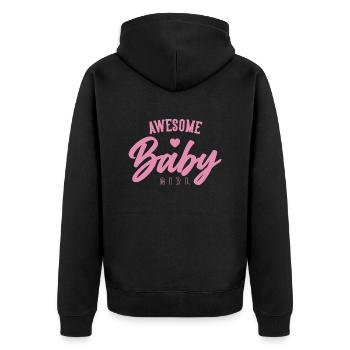 Awesome Baby Girl - Veste à capuche bio Premium Unisexe - noir - Dos - Nico (187cm)