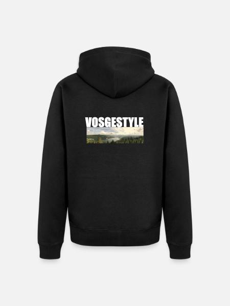 Vosgestyle - Unisex Premium Organic Zip Hoodie - black