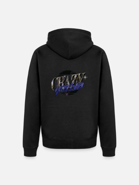 Golf Swing Present Vitsit TytötGolfLahja Golftytöt - Premium unisex luomu-huppari vetoketjulla - musta