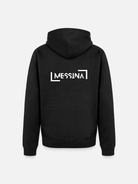 Messina - Unisex Premium Organic Zip Hoodie - black