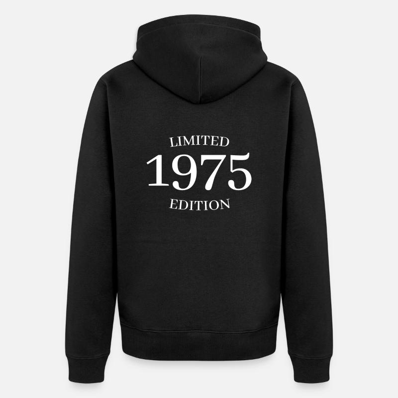 Édition limitée 1975 - Veste à capuche bio Premium Unisexe - noir