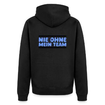 équipe - Veste à capuche bio Premium Unisexe - noir - Dos - Nico (187cm)