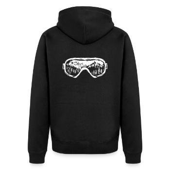 Lunettes de ski Montagnes Ski Snowboard - Veste à capuche bio Premium Unisexe - noir - Dos - Nico (187cm)