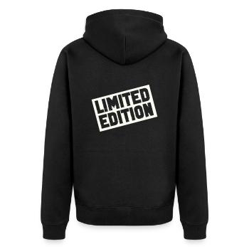 Édition limitée 1 - Veste à capuche bio Premium Unisexe - noir - Dos - Nico (187cm)
