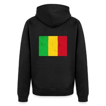 Drapeau du Mali - Veste à capuche bio Premium Unisexe - noir - Dos - Nico (187cm)