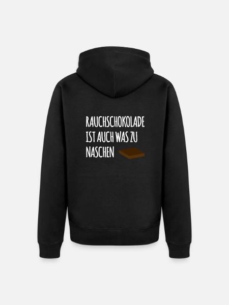 Smoked chocolate - Unisex Premium Organic Zip Hoodie - black