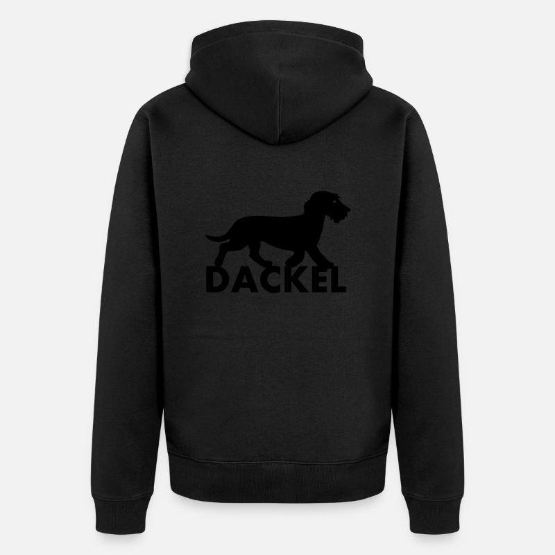 Teckel - Veste à capuche bio Premium Unisexe - noir